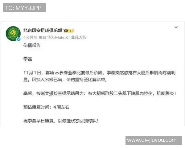 李磊右大腿后群肌肉拉伤及肌筋膜炎I的伤情报告分析与康复建议 李磊右大腿后群肌肉拉伤及肌筋膜炎I的伤情报告分析与康复建议